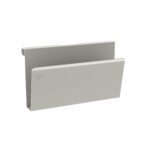 The Metro FL576 Flexline Side Mounted Chart Holder is a sleek, wall-mounted metal organizer engraved with Metro. It boasts a smooth surface and modern, minimalist design to neatly organize documents.