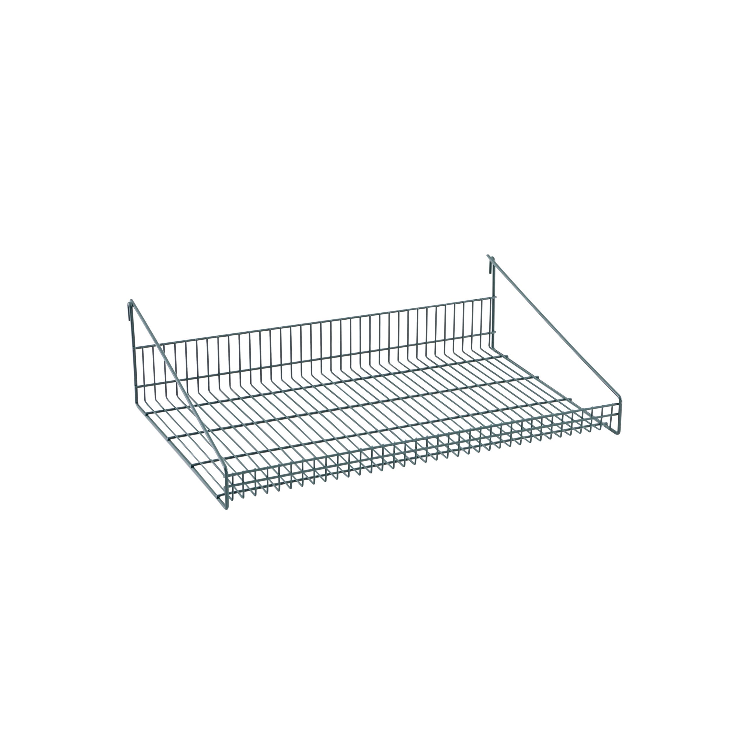 SmartWall Grid Shelf with Retaining Ledge, Metroseal Green Epoxy