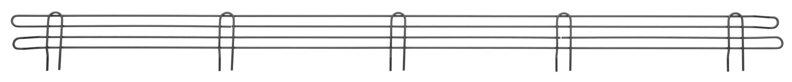 Super Erecta 4" High Ledge for Wire Shelving Smoked Glass