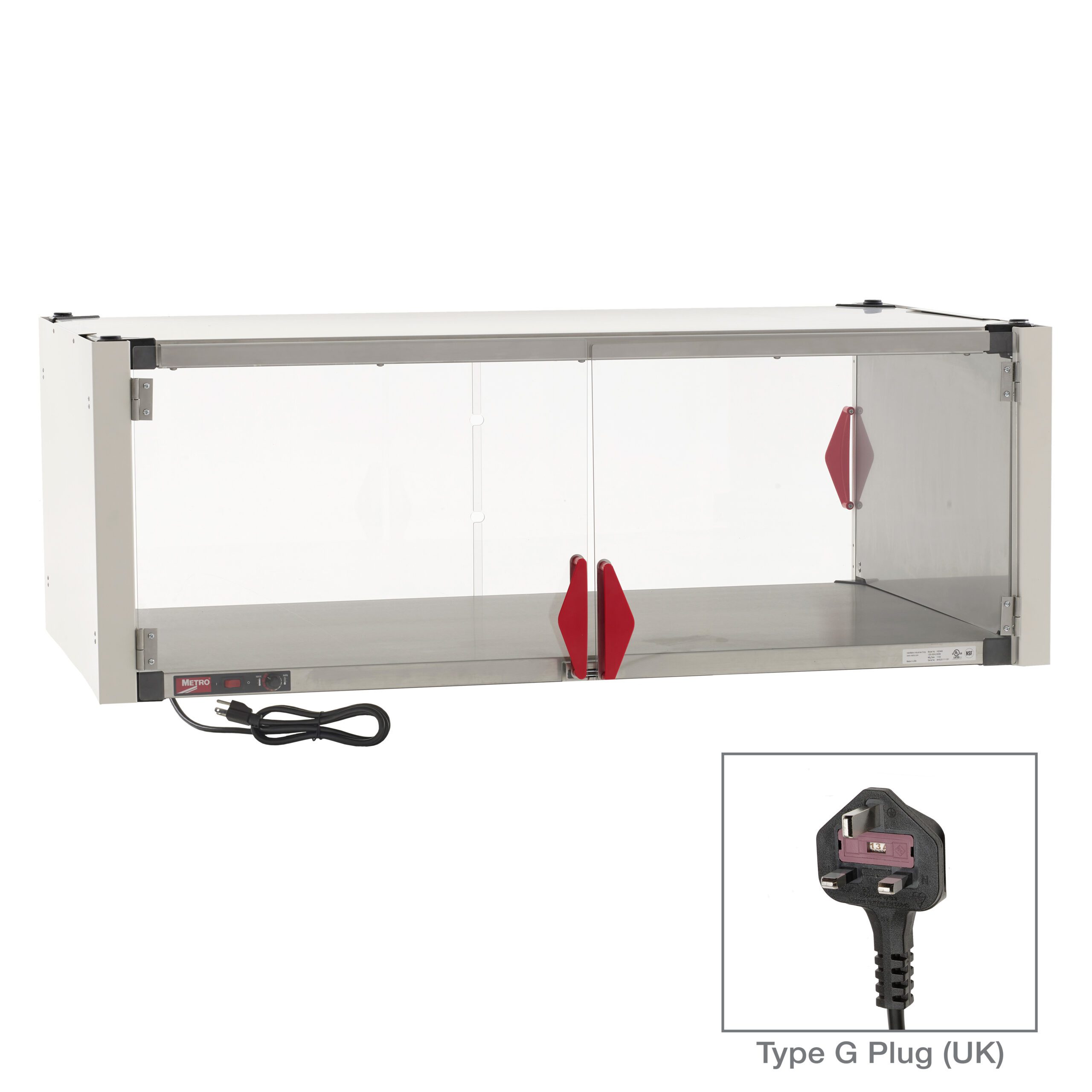Super Erecta Hot Enclosure Kit with Heated Shelf, 220-240V, 504- Type G Plug