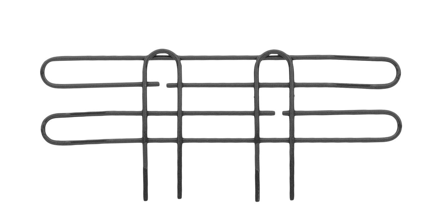 Super Erecta 4" High Stackable Ledge for Wire Shelving, Black