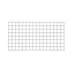 The Metro WG2448K4 SmartWall Wire Grid, measuring 24 x 48, features a sleek, modern design with evenly spaced lines on a white background and a Metroseal Gray Epoxy finish that complements any space.