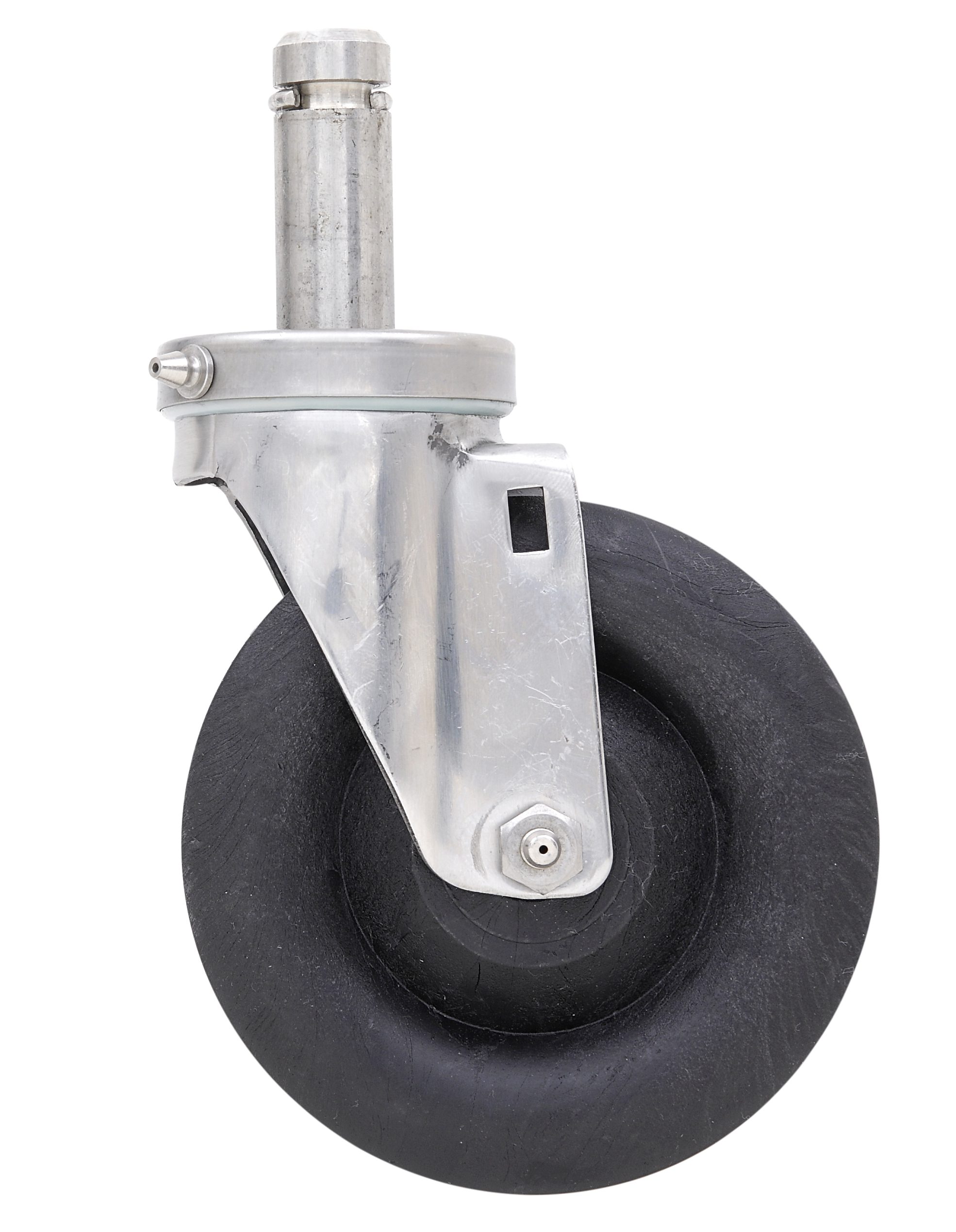 5" Nylon High-Temperature Autoclave Swivel Stem Caster for Super Erecta Industrial Wire Shelving Racks