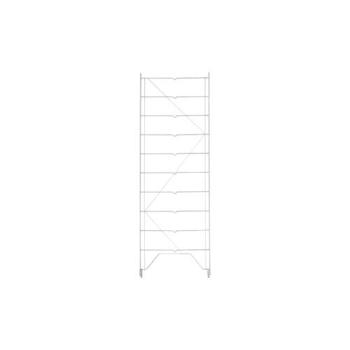 The Metro 1852C Erecta Shelf Wire Shelving Uprights are sleek, tall, narrow metal wire shelving units with adjustable shelves measuring 18W x 53.5H, perfect for storage and organization and shown against a white background.