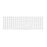 The Metro WG1860K4 SmartWall Wire Grid, measuring 18 x 60, features small square sections in a rectangular layout with horizontal and vertical lines on a white background. Its Metroseal Gray Epoxy finish enhances durability and offers a sleek look.