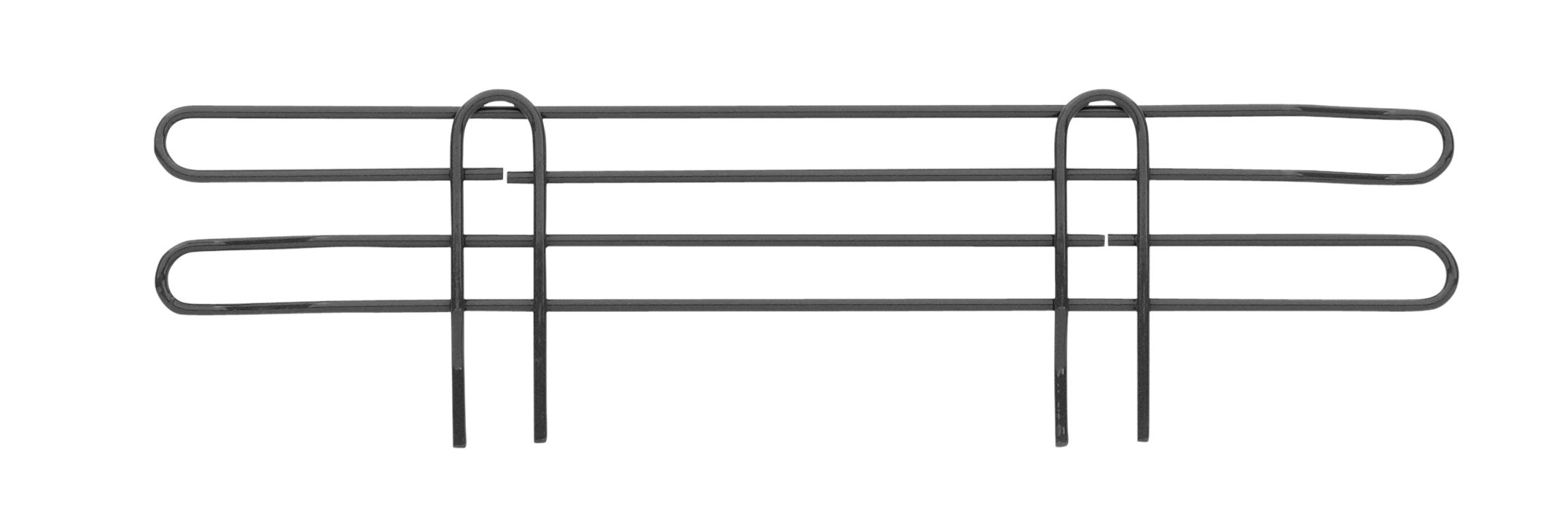 Super Erecta 4" High Stackable Ledge for Wire Shelving, Black