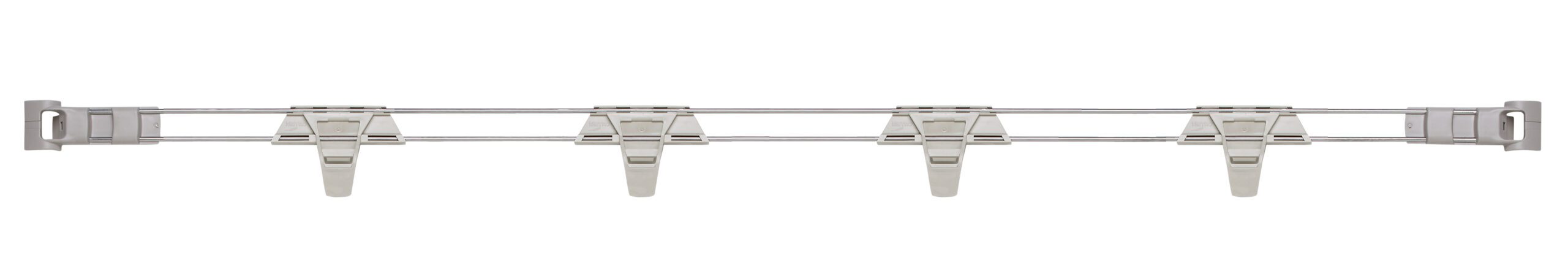 Stackable Shelf Ledge (Back) for MetroMax i Industrial Plastic Shelving, 60" L x 2" H