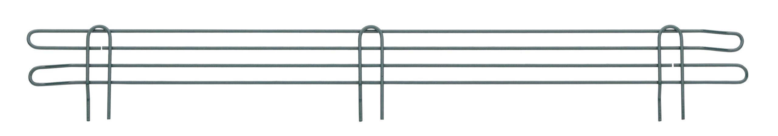 Super Erecta 4" High Ledge for Wire Shelving Metroseal Green Epoxy