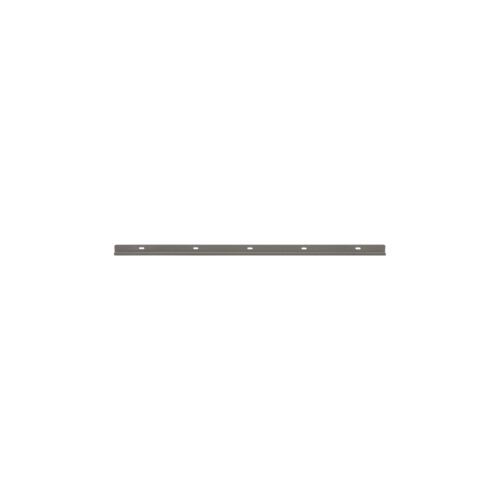 iv5wcjipqjpcwses79rdq19g1t2bf9yw.jpg A Metro SW40K4 SmartWall Wall Track, 40 in Metroseal Gray Epoxy, is long and thin with evenly spaced holes on a plain white background.