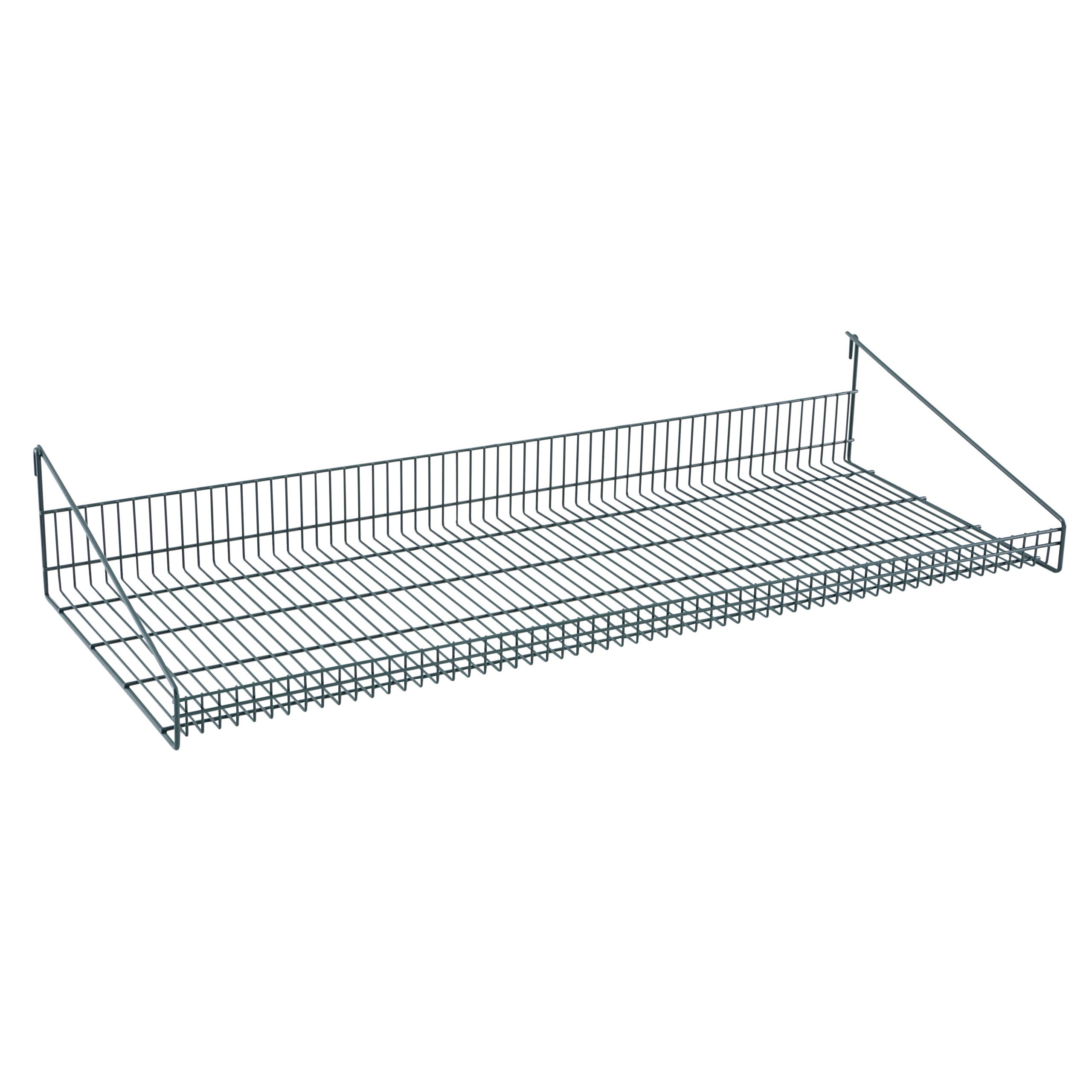 SmartWall Grid Shelf with Retaining Ledge Metroseal Green Epoxy