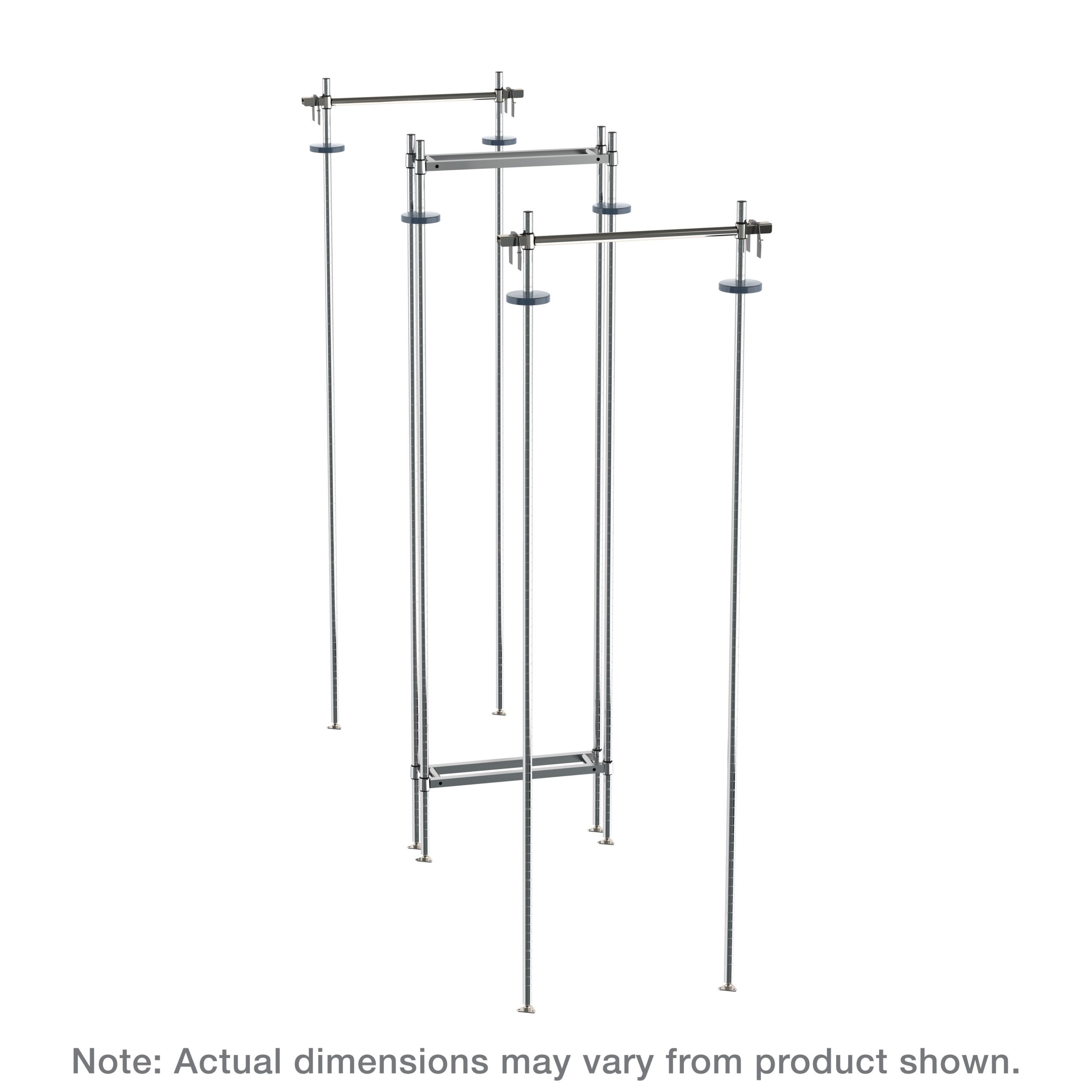 Top-Track Double Deep Stationary Intermediate Unit Kit for 21" Wide Super Erecta Wire Shelving