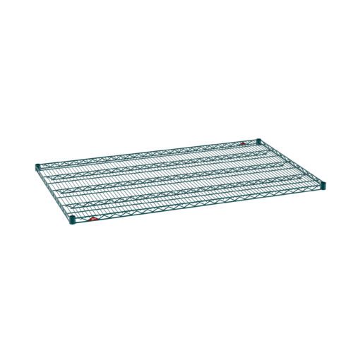 khzdpj5ee206ra1a0t7qpwh06fvbib91.jpg The Metro Super Erecta 3660NK3 Wire Shelf features a durable grid design for efficient storage with a sturdy, green Metroseal Epoxy frame and multiple horizontal supports, measuring 36 x 60.