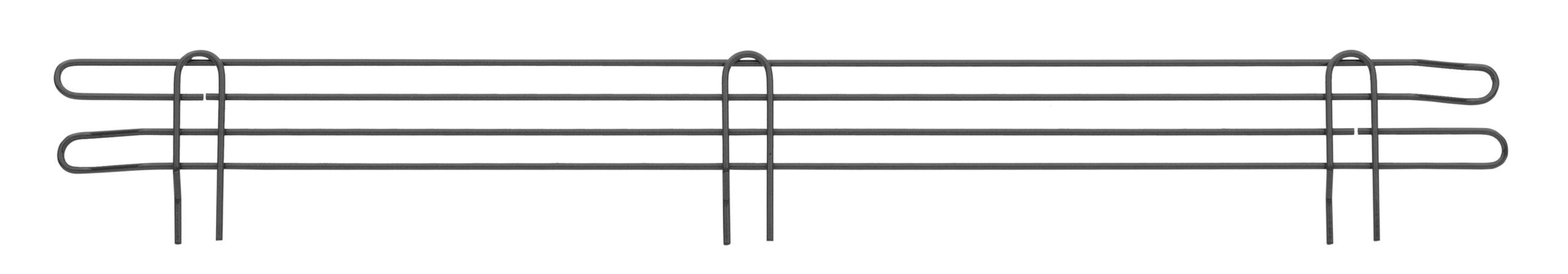 Super Erecta 4" High Stackable Ledge for Wire Shelving, Black