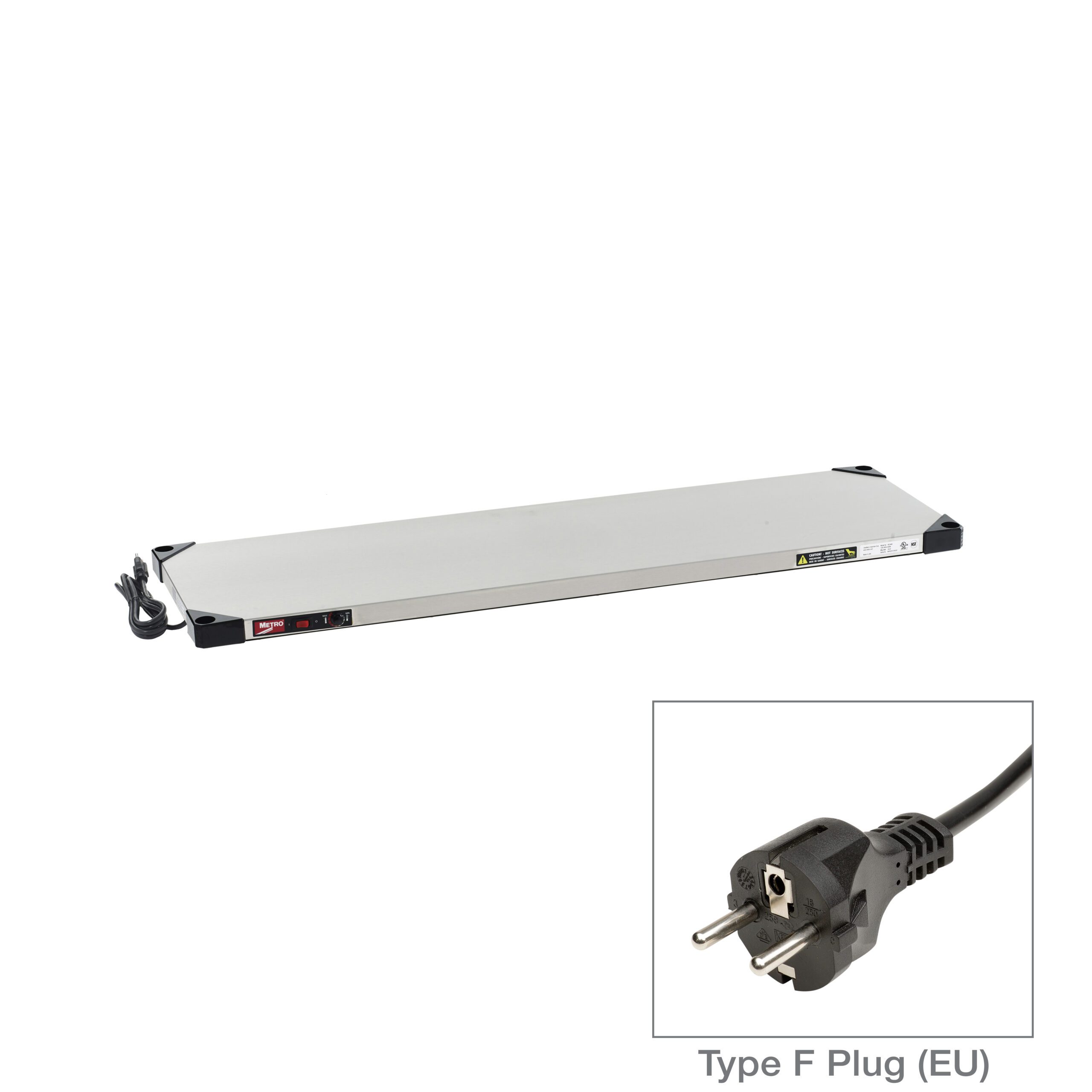 Super Erecta Hot Heated Shelf, 220-240V, 336- Type F Plug