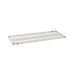 The Metro Super Erecta 2460NK4 Industrial Wire Shelf in Metroseal Gray Epoxy, measuring 24 x 60, features a reinforced rectangular grid design ideal for organizing or storing items.