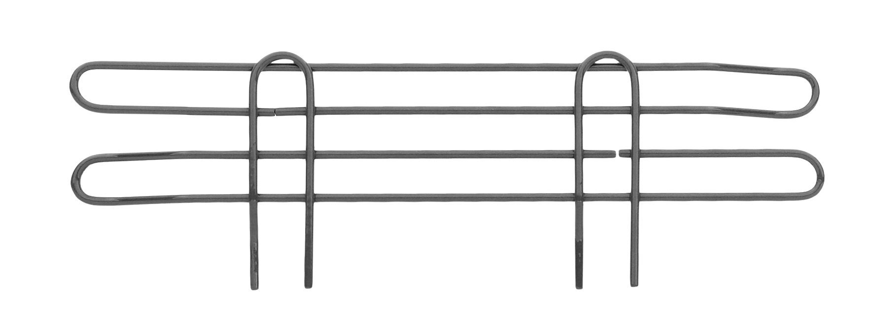 Super Erecta 4" High Ledge for Wire Shelving Smoked Glass