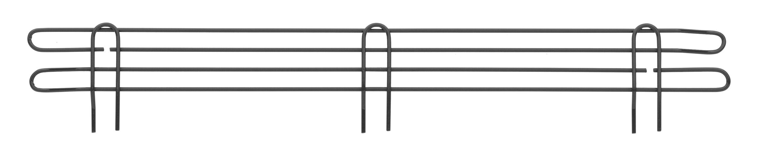 Super Erecta 4" High Stackable Ledge for Wire Shelving, Black