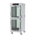 The Metro C589L-SDC-UPDCA C5 8 Series is a full-height insulated pass-thru holding cabinet with transparent Dutch doors and universal wire slides. It features digital top controls, operates at 60Hz on 120V, has four wheels for mobility, and uses 1440W of power.