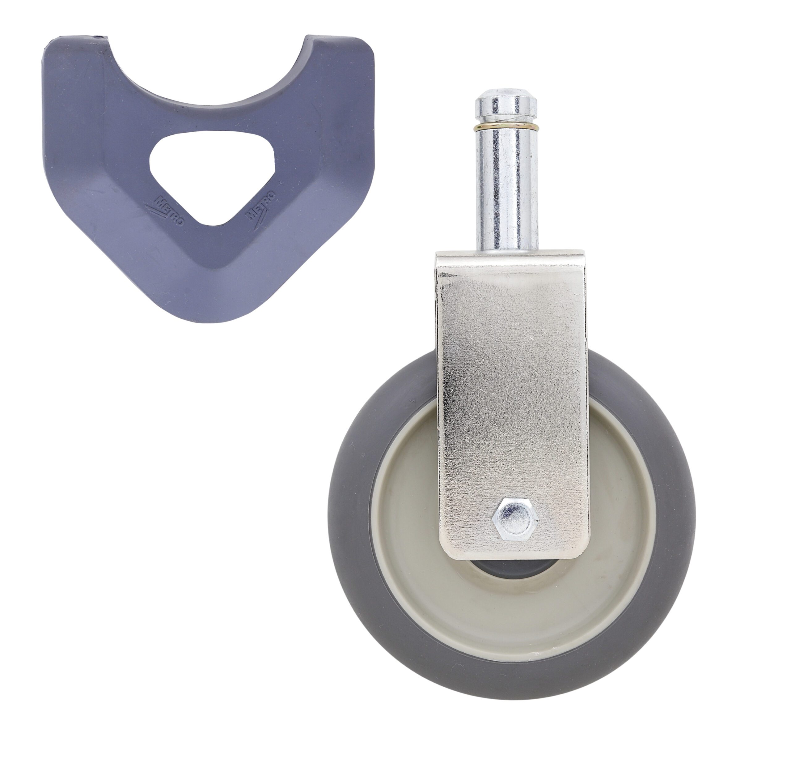 5" High Modulus Donut Rigid Stem Caster for MetroMax Industrial Plastic Shelving Racks