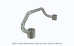 The Metro MERG24S Easy-Grip Handle features a sleek, minimalist design with a double-mount and two cylindrical holders connected by a bent rod. Ideal for 24 shelf depth MetroMax industrial plastic shelving racks. Note: Actual dimensions may vary from product shown.