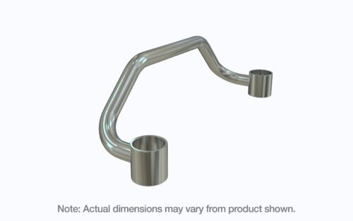 The Metro MERG24S Easy-Grip Handle features a sleek, minimalist design with a double-mount and two cylindrical holders connected by a bent rod. Ideal for 24 shelf depth MetroMax industrial plastic shelving racks. Note: Actual dimensions may vary from product shown.