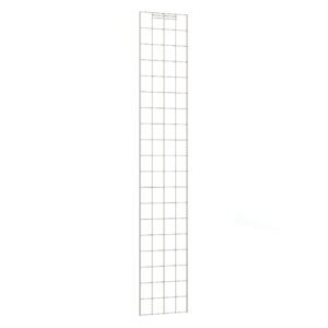 The Metro EP37S Super Erecta Enclosure Panel in stainless steel is a tall, narrow panel with square openings, measuring 12.375 x 70.5. It stands against a plain white background, showcasing its modern and minimalist design.