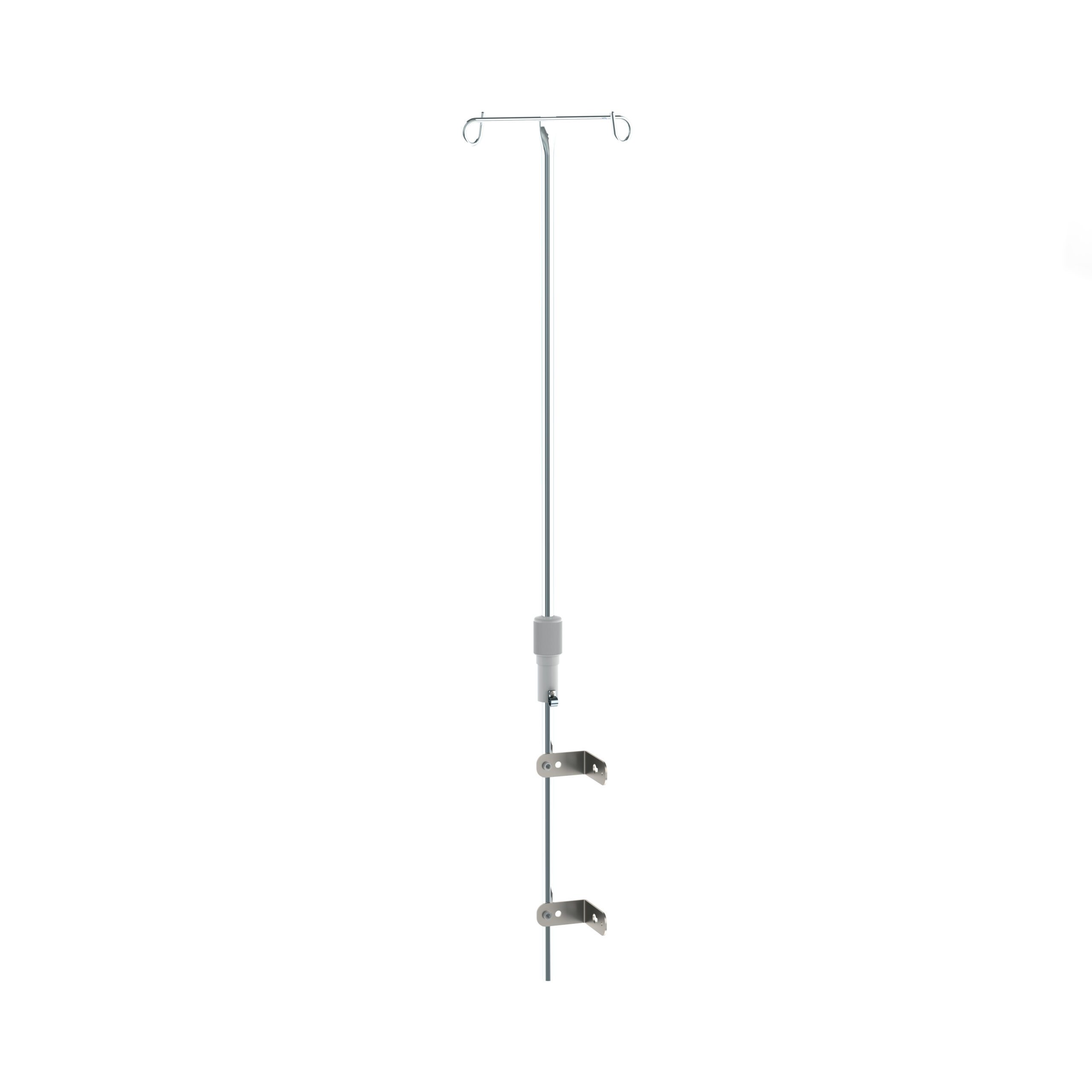 2-Hook IV Pole with Cart Mount for Flexline and Lifeline Carts
