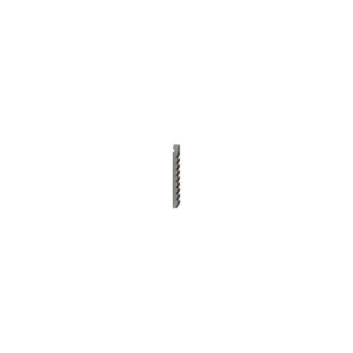 o57okkqq8vrwzlsj6dipzw6b63z119rl.jpg A small Metro SWU15K4 SmartWall Upright, 15, with a helical thread resembles the precision of a metal screw and Metroseal Gray Epoxys finish. Its photographed from the side against a plain white background.
