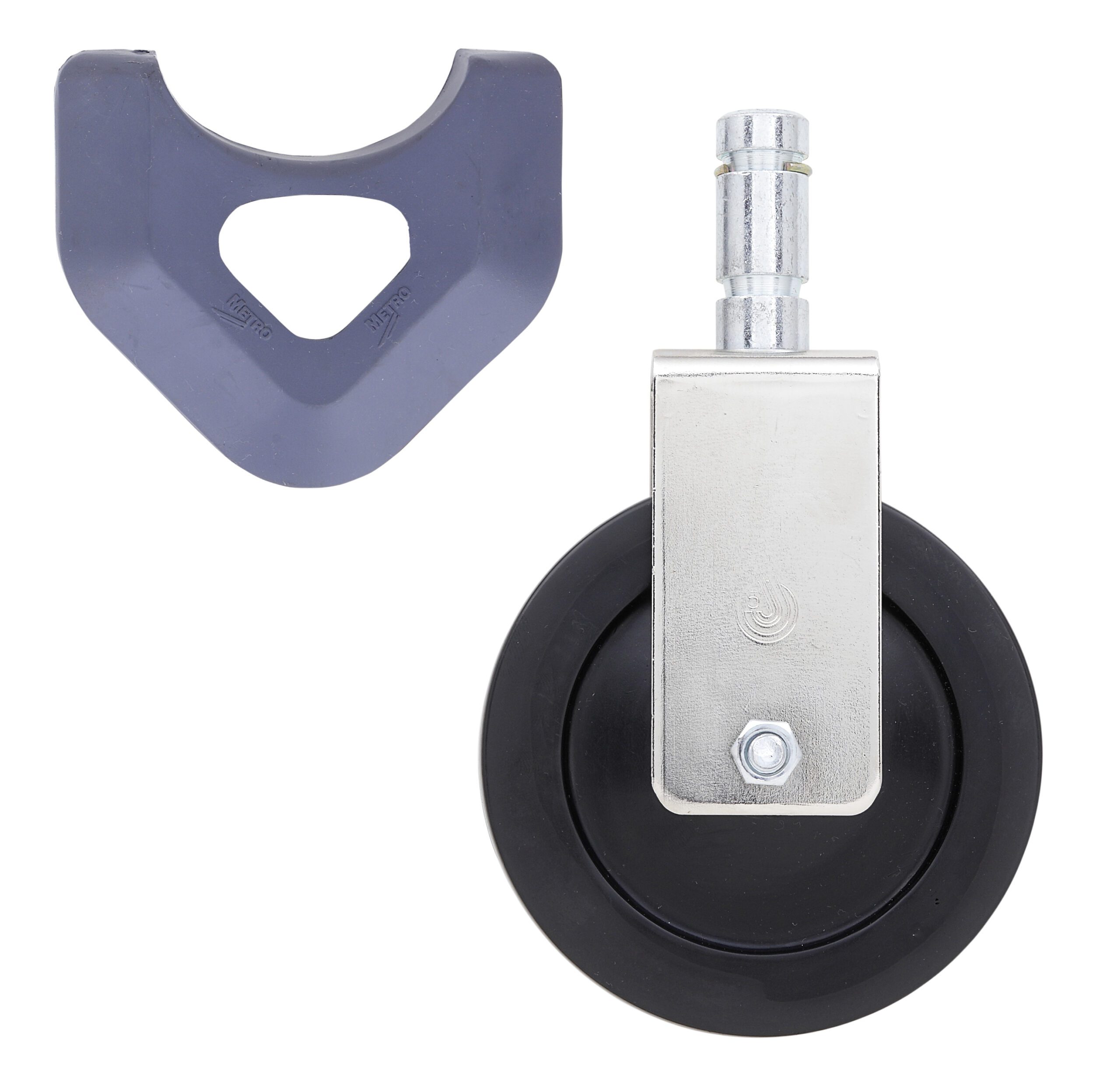 5" Resilient Rigid Stem Caster for MetroMax Industrial Shelving Racks