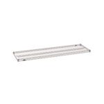 The Metro Super Erecta 1860NK4 Industrial Wire Shelf in Metroseal Gray Epoxy features a minimalist grid pattern, reinforced edges, and corner brackets for enhanced support and durability. Its sleek finish fits perfectly in any space. Dimensions: 18 x 60.
