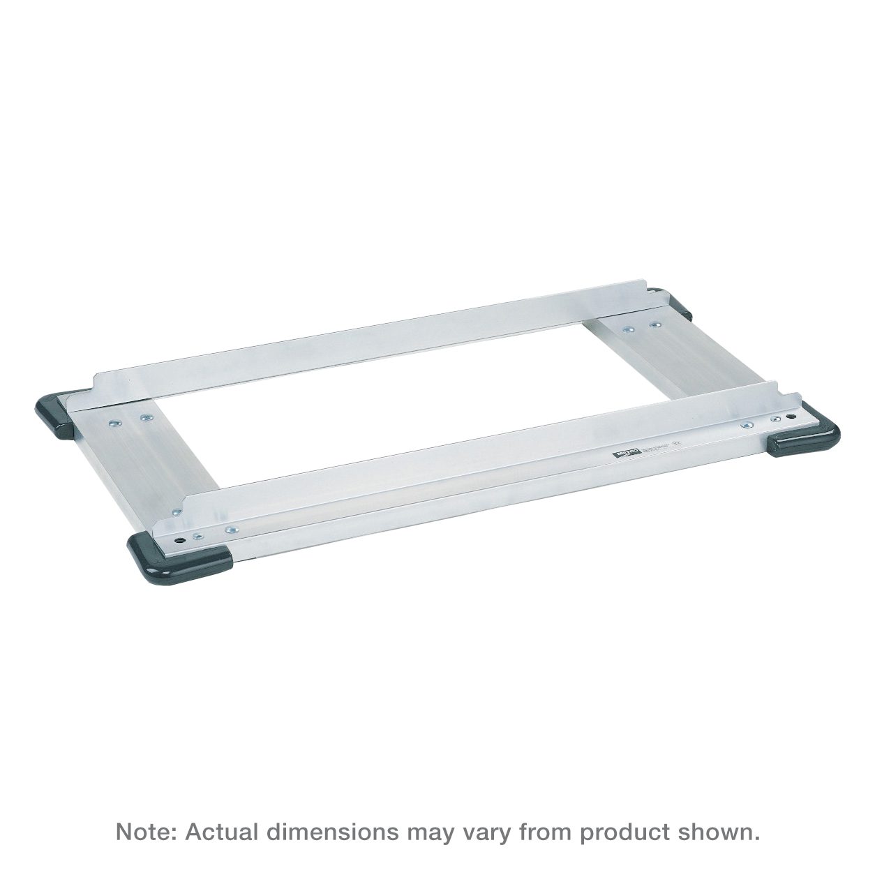 Metro D2442NCB Made-to-Order Truck Dolly for 24" x 42" Shelving, Aluminum, Corner Bumpers
