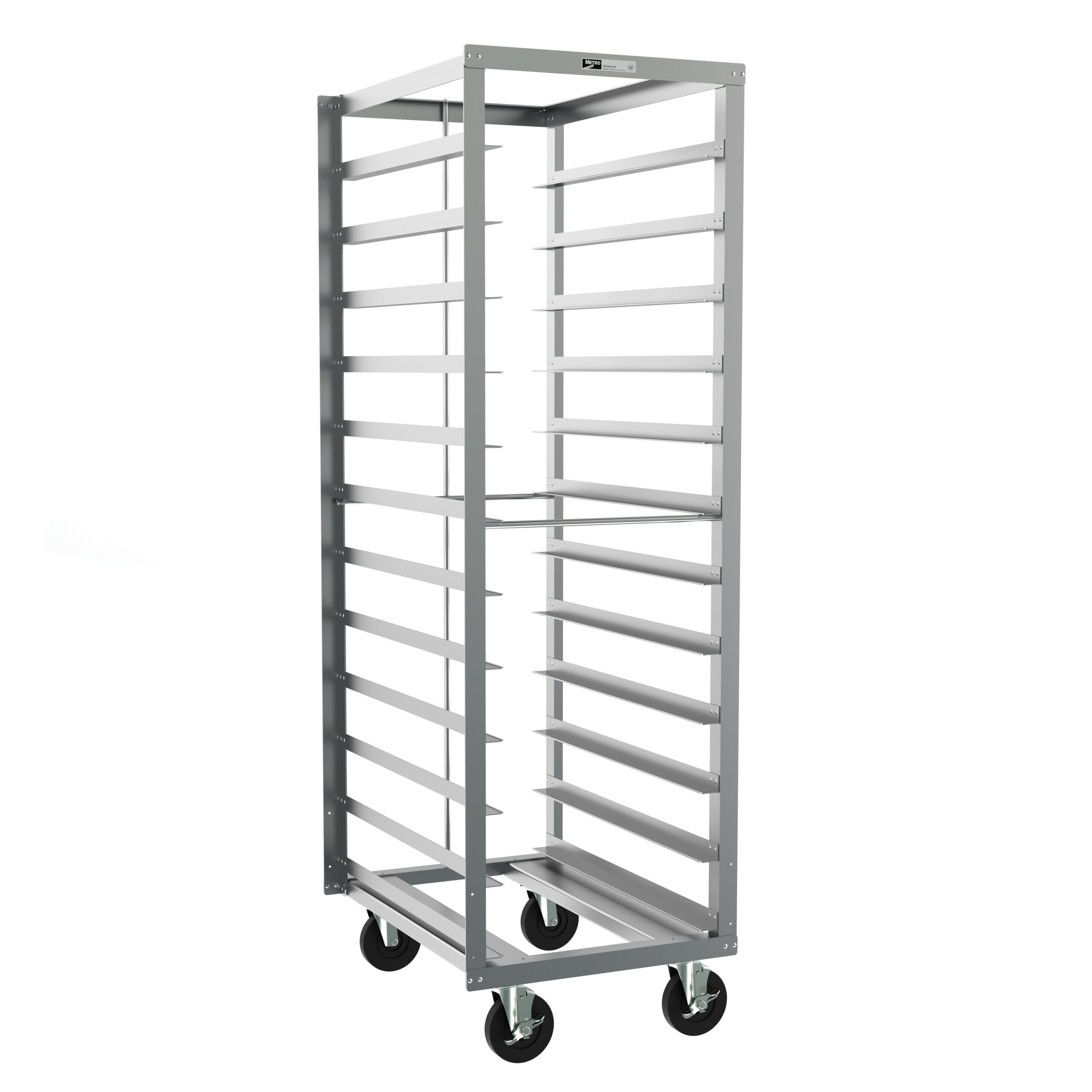Metro RD23NA120 End-Load Pan Rack with Pan Stop, 5" Slide Spacing, 21.5" x 29" x 69.75"