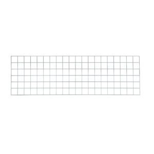 The Metro WG1860BR SmartWall Wire Grid, Brite, 18 x 60, features an elegant rectangular mesh design with evenly spaced squares on a plain white background.