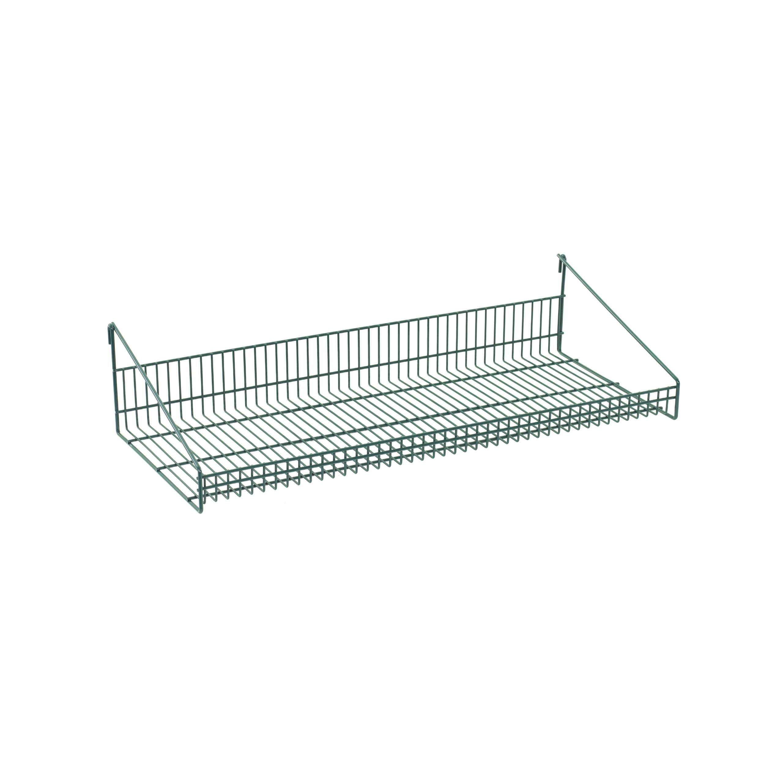 SmartWall Grid Shelf with Retaining Ledge, Metroseal Green Epoxy
