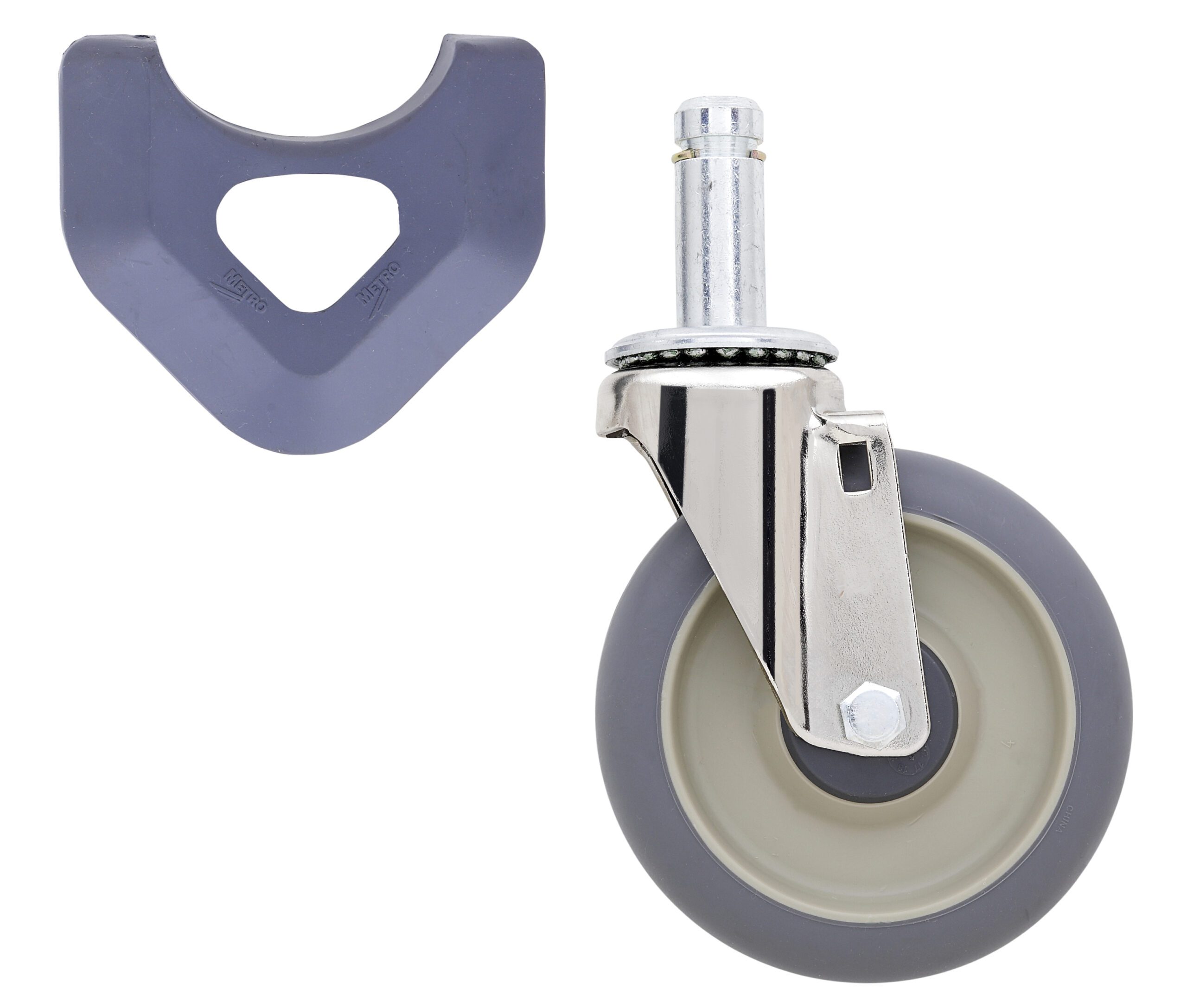 5" High Modulus Donut Swivel Stem Caster for MetroMax Industrial Plastic Shelving Racks