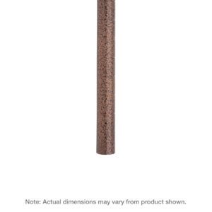 A Metro 63UP-DCH Super Erecta SiteSelect Industrial Wire Shelving Post with a copper hammertone texture stands vertically centered on a white background. Below it, text in small gray font reads, Note: Actual dimensions may vary from product shown.