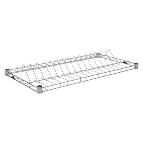 u5bkopwa0w59x0et277ijbgvkf39fbv0.jpg The Super Erecta R1836BR-13 SMT Reel Shelf, measuring 18 x 36, includes a flat base and raised edges with a grid design. Its perfect for storing 13-15 reels and features a sleek silver metallic finish.