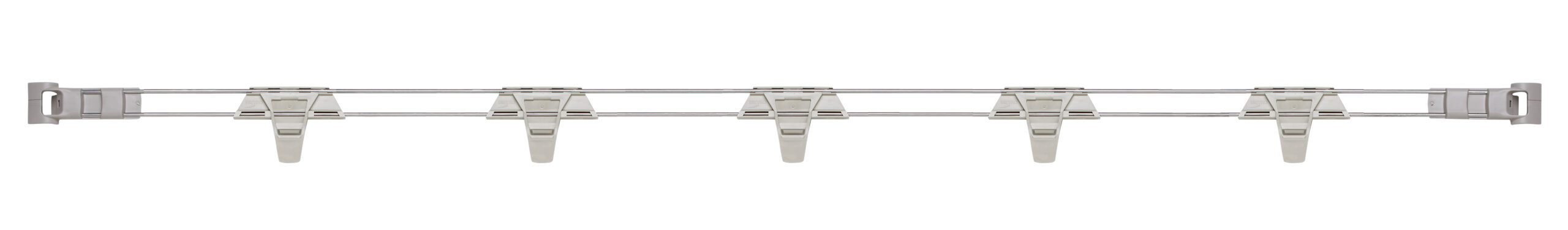 Stackable Shelf Ledge (Side) for MetroMax i Industrial Plastic Shelving, 72" L x 2" H