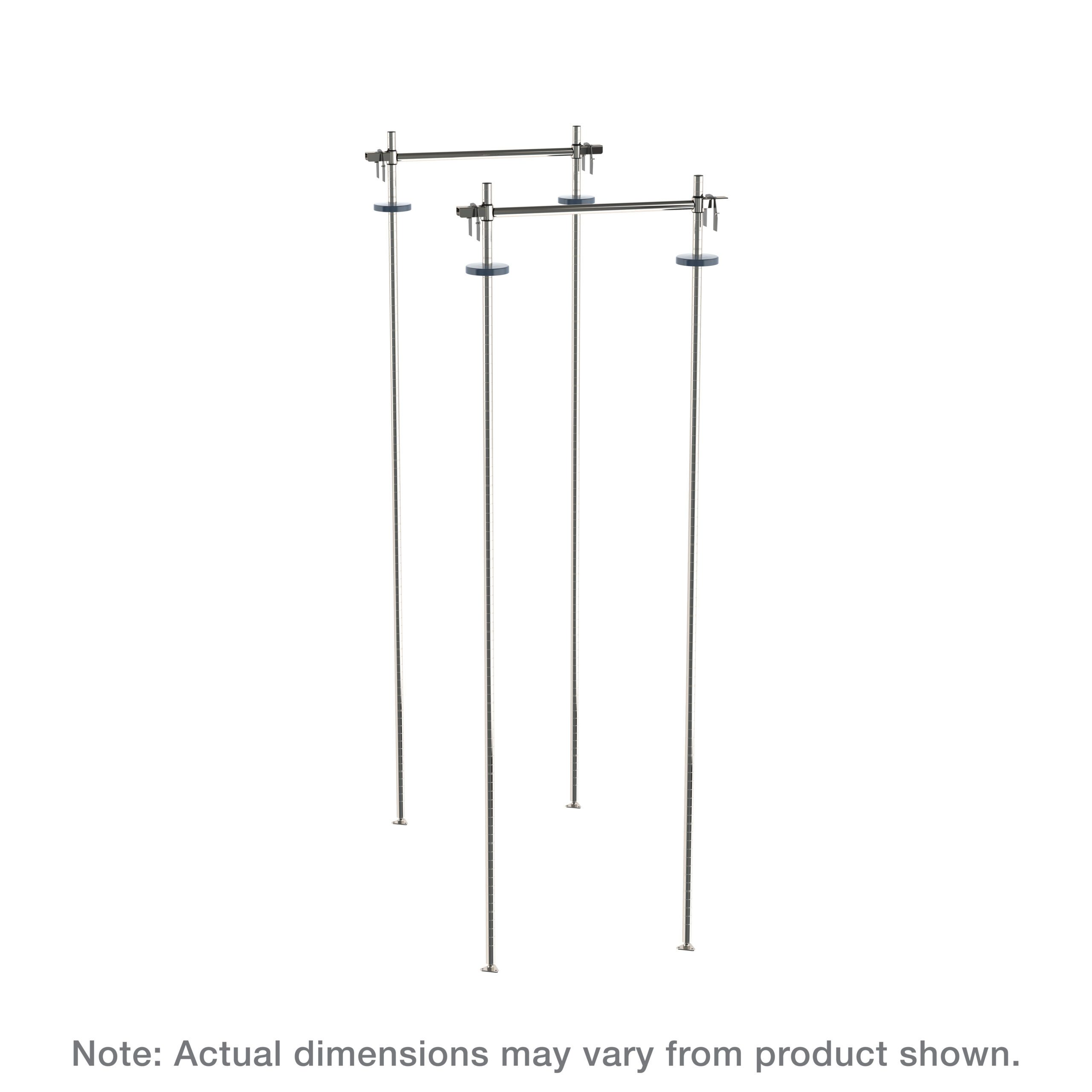 Top-Track Stationary Intermediate Unit Kit for 18" Wide Super Erecta Wire Shelving
