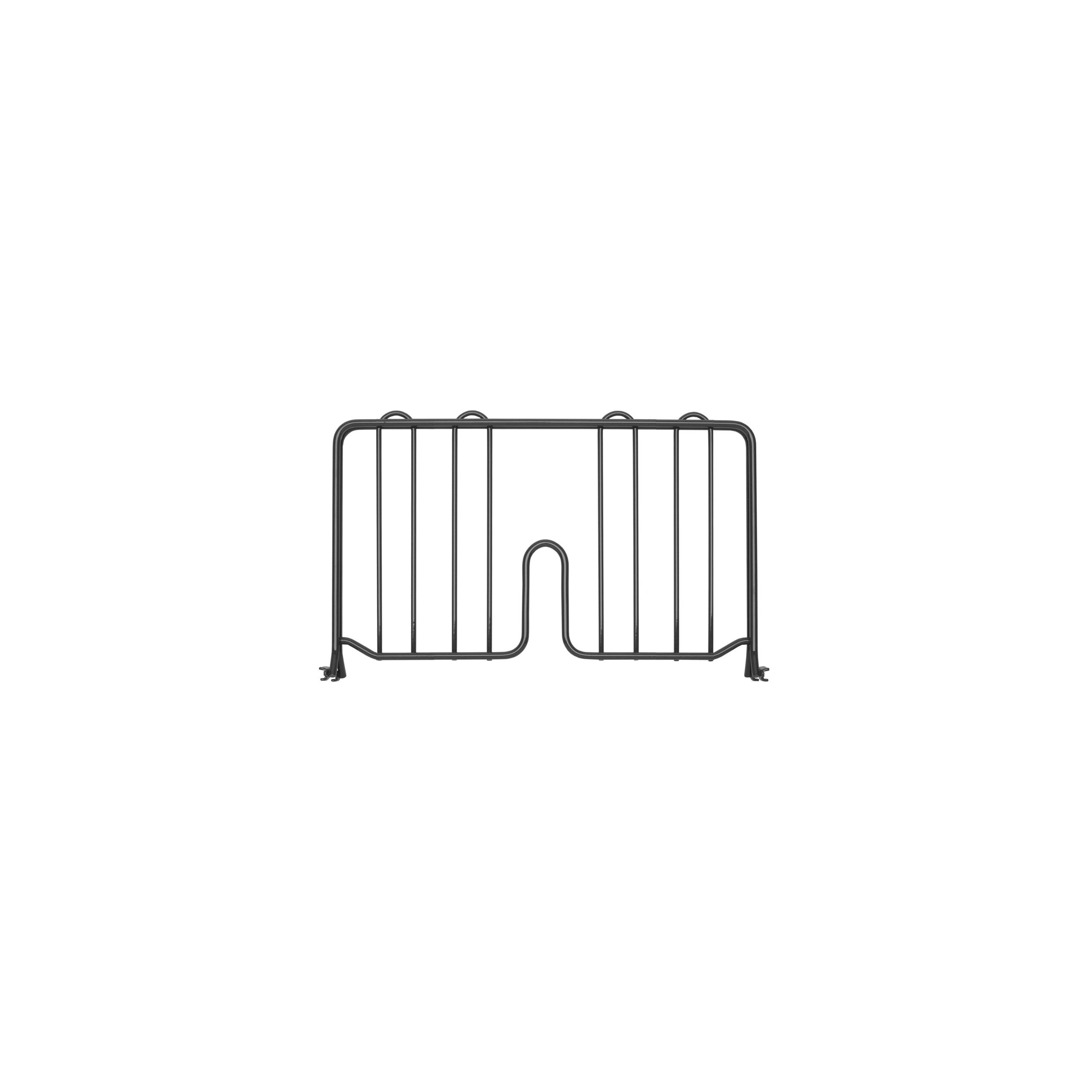 Super Erecta 8" High Shelf Divider for Wire Shelves, Black