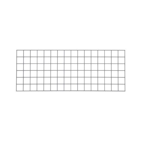 wgxw69zlbv6fazcel7iefutdvt31mb6q.jpg The Metro WG1848K4 SmartWall Wire Grid, measuring 18 x 48, features a sleek Metroseal Gray Epoxy surface with square cells formed by evenly spaced lines and a subtly curving bottom against the white backdrop.