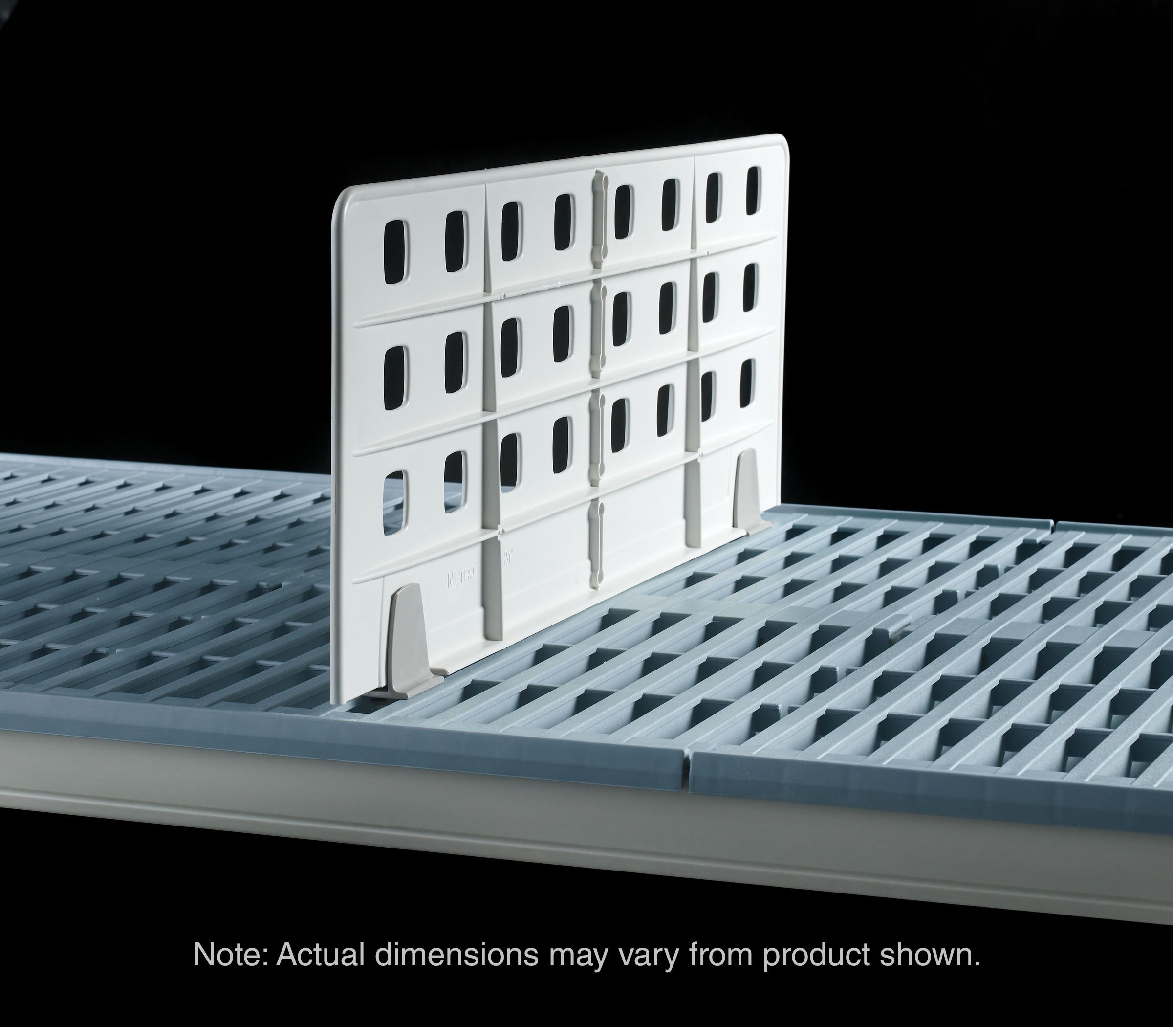 Light Duty Shelf Divider for Industrial Wire and Plastic Grid Shelving for open grid shelves