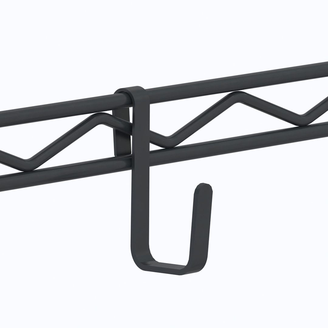 Super Erecta Large Snap-On Hook, Black