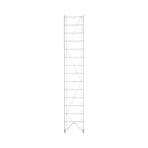 The Metro 1272C Erecta Shelf Wire Shelving Uprights feature a tall, narrow design made of silver metal wire with multiple shelves, measuring 73.5 inches high and 12 inches wide. Its lightweight and perfect for indoor storage or organization needs.