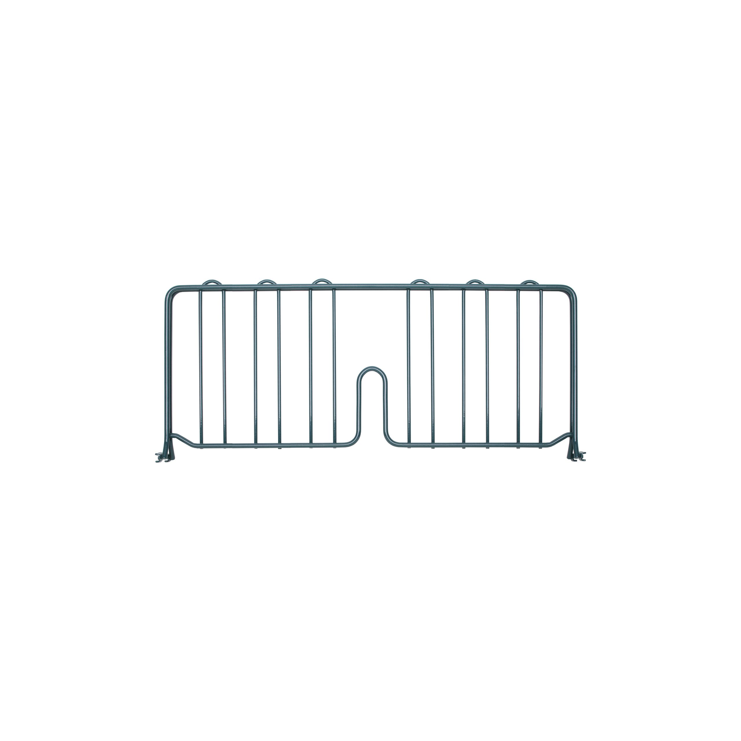 Super Erecta 8" High Shelf Divider for Wire Shelves Metroseal Green Epoxy