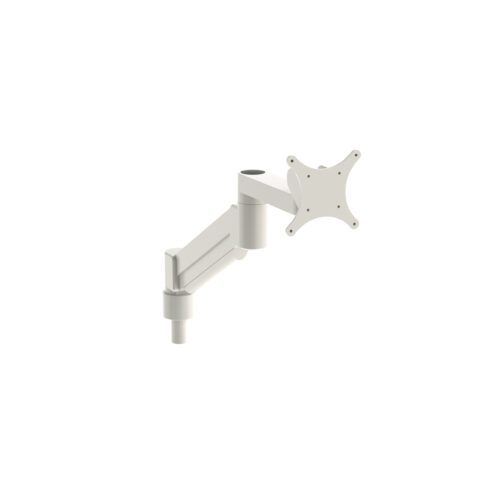 xb2qa72czhzvre820gmvszbwrt9shnc5.jpg The Metro FL318-LD Flexline Arm is a white, adjustable monitor arm with an articulating design and VESA mount plate, ideal for light-duty use. Its engineered for flexible movement and ergonomics, perfect for positioning screens against a white background.