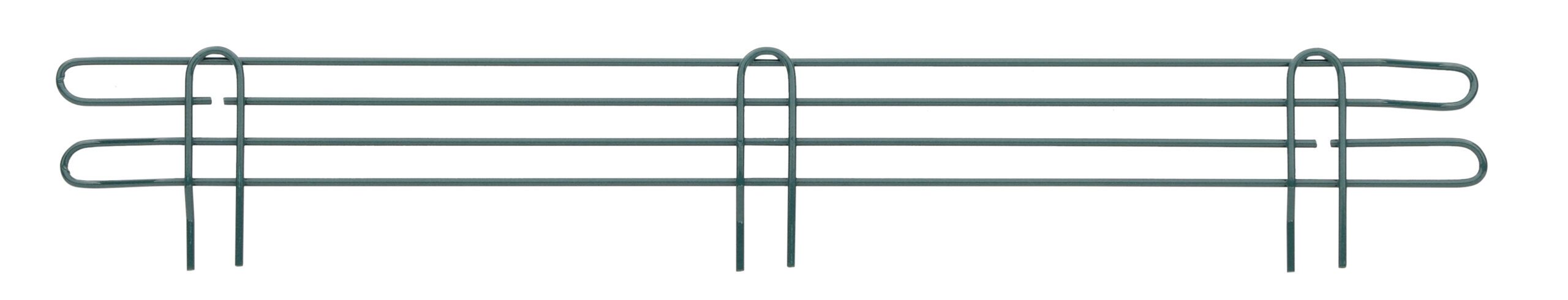 Super Erecta 4" High Ledge for Wire Shelving Metroseal Green Epoxy