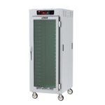The Metro C589L-SFC-UPFSA C5 8 Series is a full-height, mobile warming cabinet with universal wire slides and a clear door, featuring a top digital control panel. Designed for industrial kitchens, it includes interior shelves, operates at 60Hz, and runs on 120V/1440W.