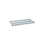 The Metro Super Erecta 2142NK3 Industrial Wire Shelf, with Metroseal Green Epoxy coating and a 21 x 42 grid design, features a rectangular structure.