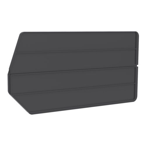 The Metro MB40265 Dividers for MB30265CLSH Bins come in a gray, flat rectangular design with beveled edges and three grooves. Sold in packs of 6, theyre ideal for efficient organization of storage bins.